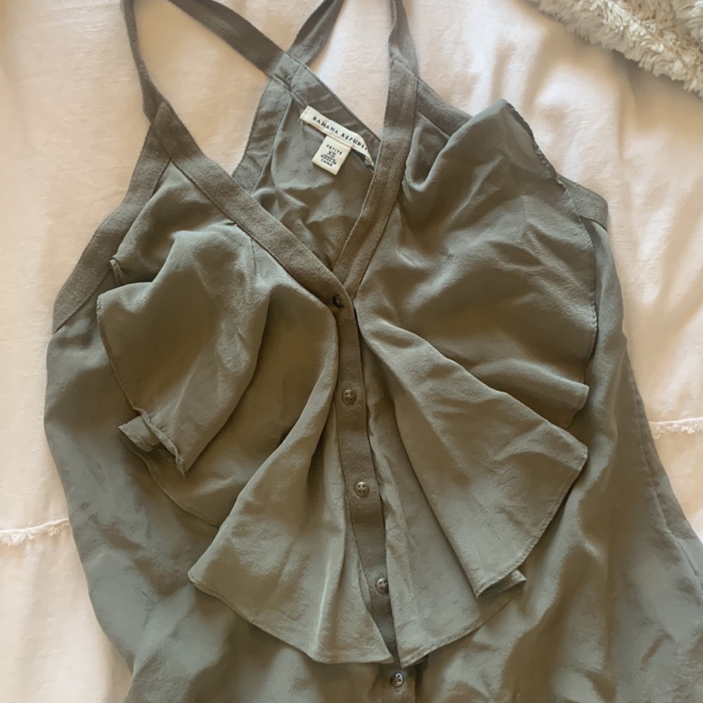 Ruffle Racerback Tank Top - Picture 2 of 9
